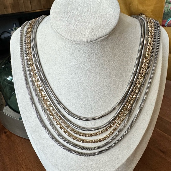 Charming Charlie Multi Strand Chain Necklace - Picture 2 of 9